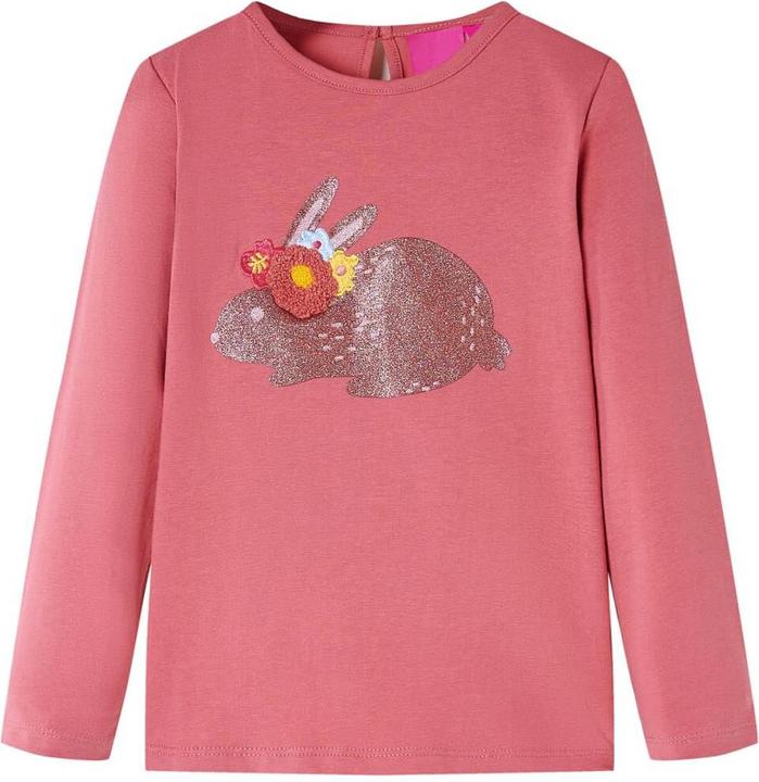 Produktbild VidaXL Kinder-Langarmshirt Altrosa 116,Material: 95 % Baumwolle. 5 (116)