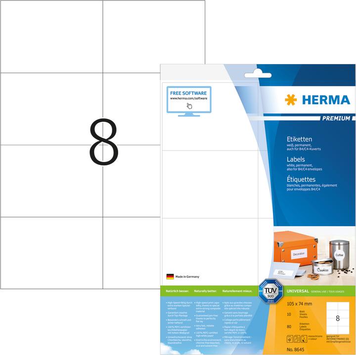 Productafbeelding HERMA Universele etiketten A4