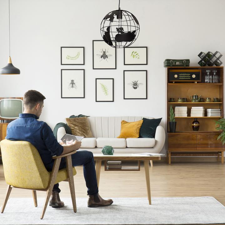 Produktbild Relaxdays Hängeleuchte Kugel (E27)