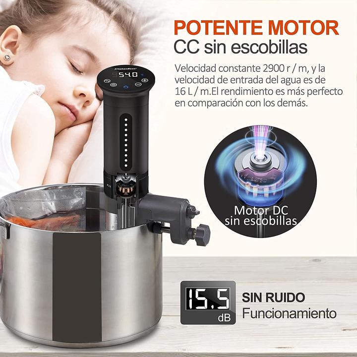 Produktbild KitchenBoss IPX7 Wasserdichter Sous Vide Kocher G310 Schwarz