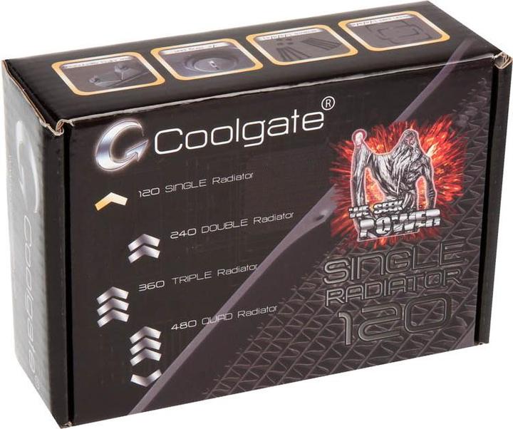 Image du produit Coolgate CG120 Radiateur 120mm - noir (120 mm)