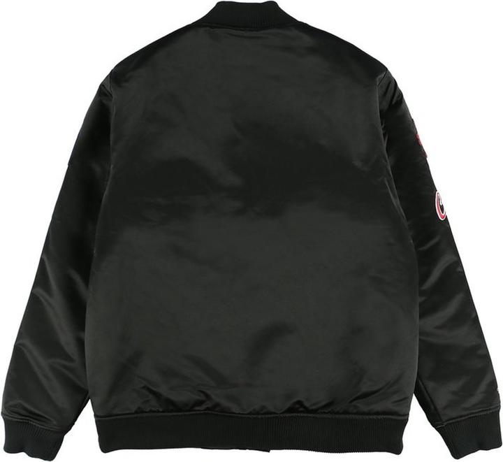 Produktbild Mitchell & Ness M&N Satin Bomber Jacke - FLIGHT Chicago Bulls schwarz - L (L)