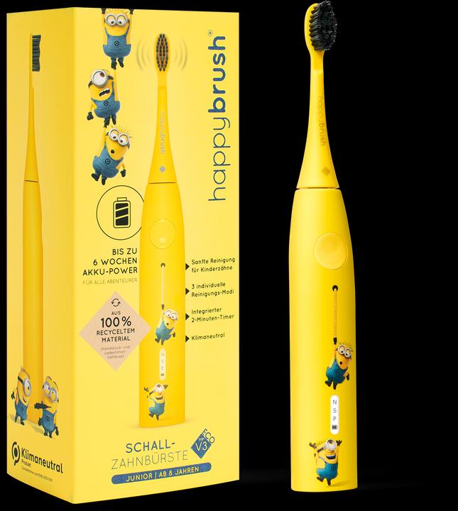 Produktbild happybrush Schallzahnbürste Minion ECO V3 (Schallzahnbürste)
