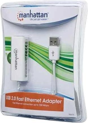 Immagine prodotto Manhattan Adattatore da USB a Fast Ethernet (USB, RJ45 (1x))