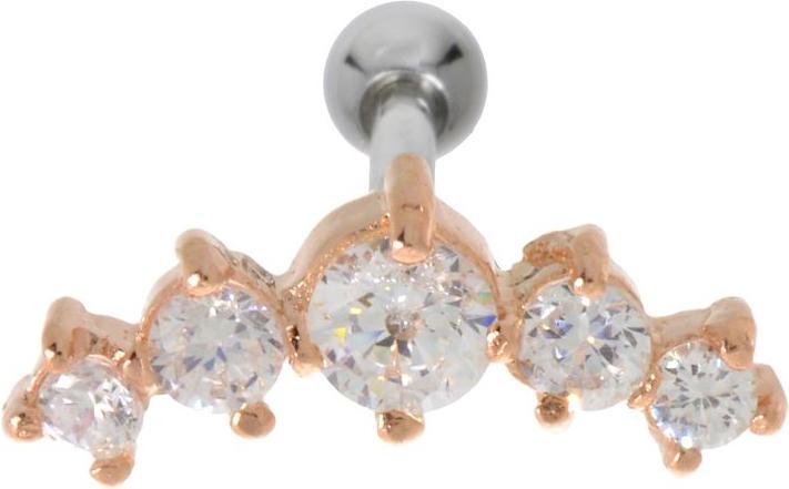 Produktbild Bijouteria Ohrpiercing (Edelstahl, Zirkonia, Gold Beschichtung)