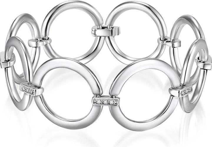 Produktbild Lulu & Jane Damen Metall-Legierung verziert mit Kristallen von Swarovski® silber 20,0 cm - 29213 (20 cm, Metall-Legierung)