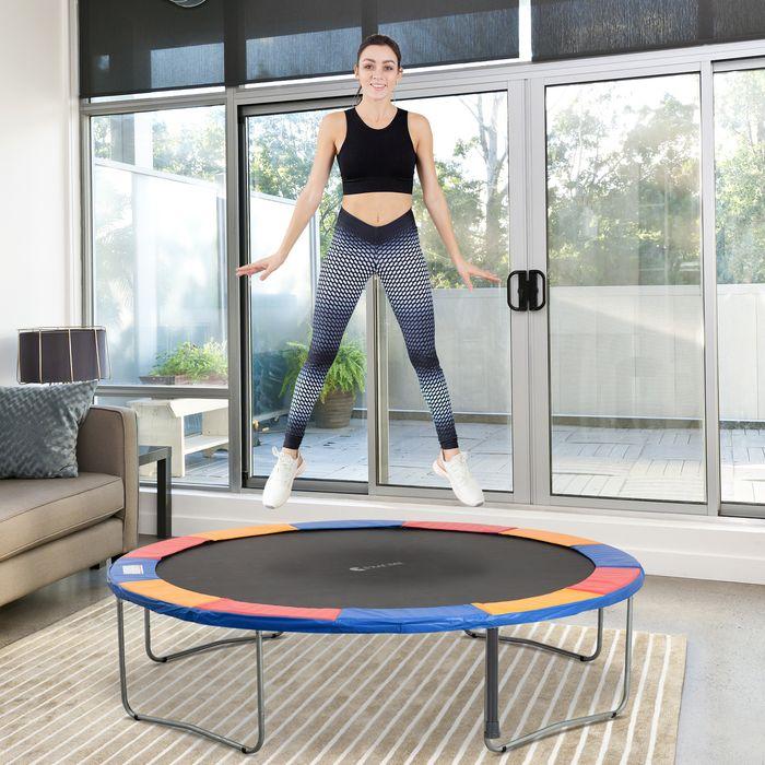 Image du produit Swisshandel24 Couvre-bord du trampoline Filet de sécurité 8ft 10ft 12ft 15ft Couvre-bord : Ø366 cm-Coloré