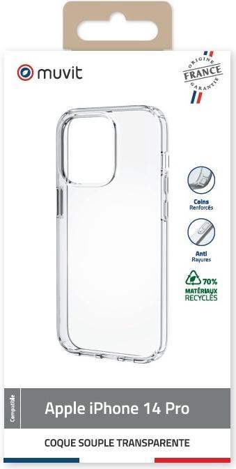 Image du produit Muvit Pour France Coque Transparente Recyclee Iphone 14 Pro (Apple iPhone 14 Pro)