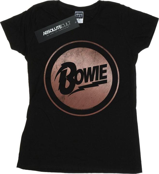 Immagine prodotto David Bowie Rose Gold Circle Maglietta Donna (L)