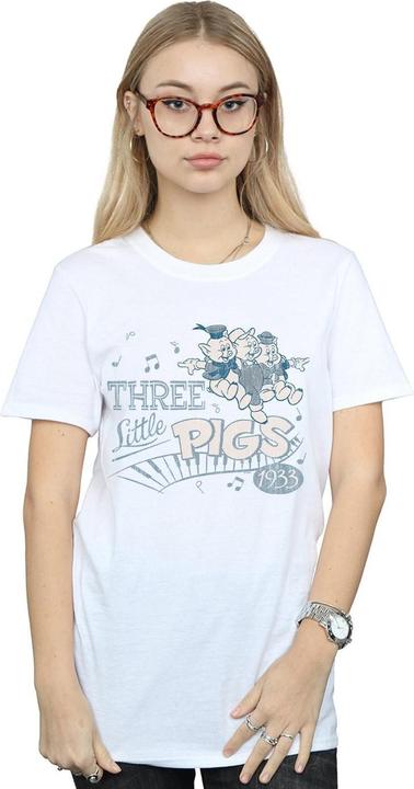 Immagine prodotto Disney Three Little Pigs 1933 Maglietta Ampia Donna (3XL)