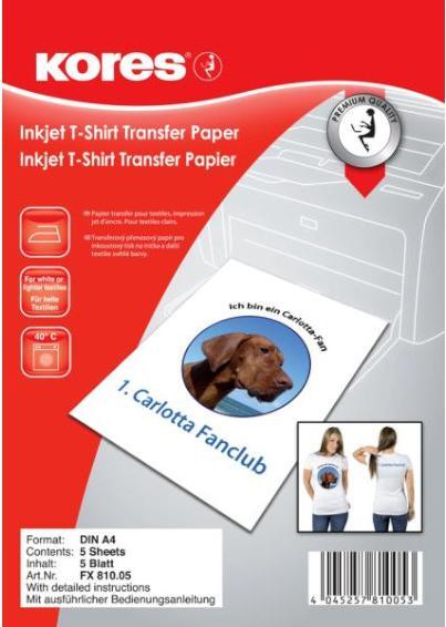 Produktbild Kores Inkjet T-Shirt Transferpapier