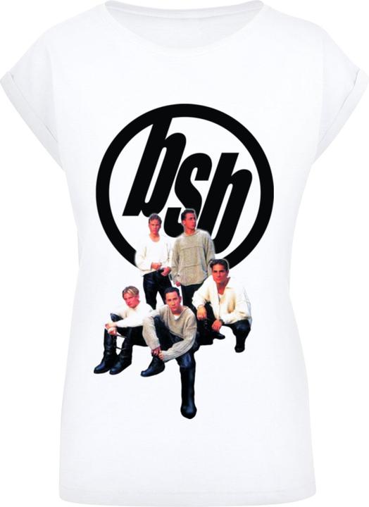 Merchcode Ladies Backstreet Boys - Vintage Logo Extended Shoulder Tee - 111603 (XL)