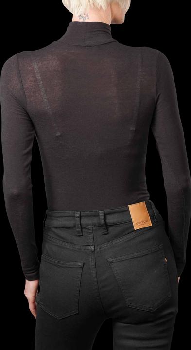 Actual product image Scotch & Soda Turtle Neck Shirt Long Sleeve Evening Black (XL)