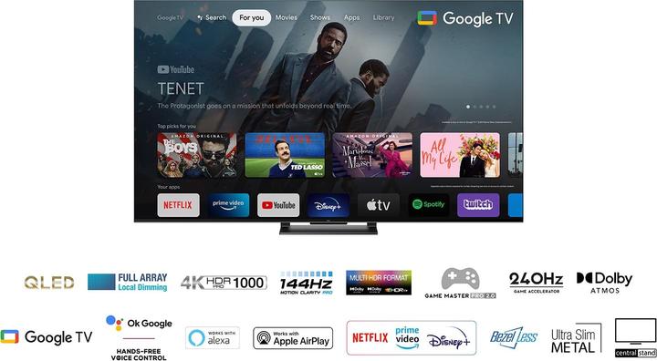 Actual product image TCL 75C745 (75", QLED, 4K, 2023)