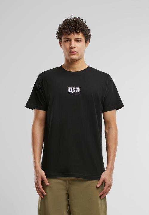 Actual product image Mister Tee MisterTee USA College Wording Patch Tee - 179701 (L)