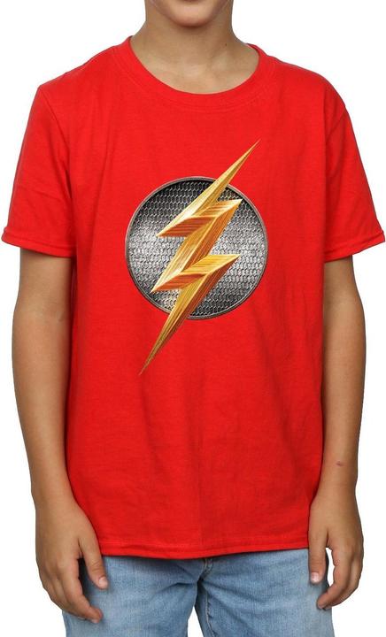 Image du produit - T-shirt JUSTICE LEAGUE MOVIE FLASH EMBLEM - Garçon (152, 158)