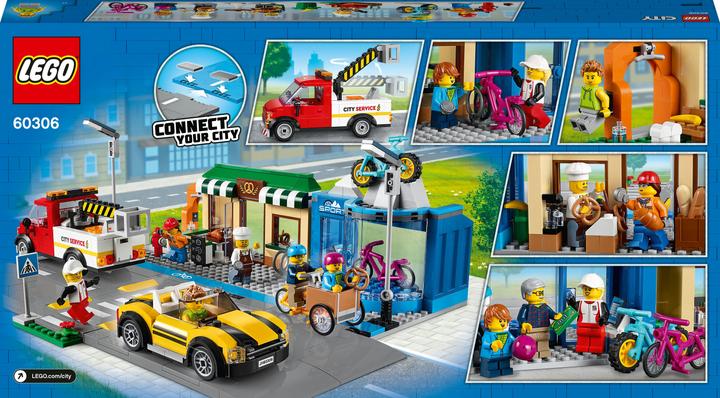 Immagine prodotto LEGO Strada commerciale della città con negozi 60306 (60306, LEGO City)