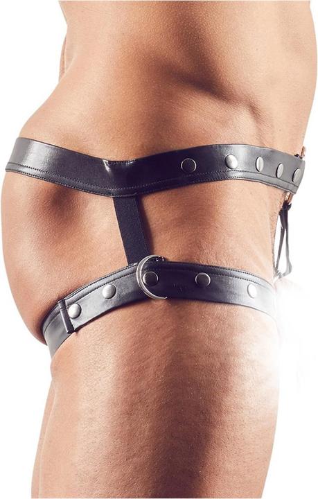 Actual product image Svenjoyment Hip belt with cock ring (M, L)