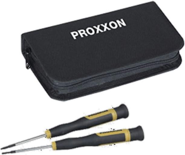 Immagine prodotto Proxxon Set di cacciaviti MICRO-DRIVER, 13 pezzi in borsa (Viti con testa a intaglio, Torx (TX), Fessura croce Phillipps (PH), esagono)