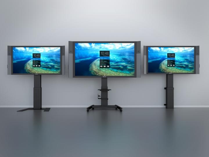 Actual product image Hagor Floorbase Lift Pro freestanding stand system for displays from 122-279cm VESA 800x600 height... (110", 160 kg)
