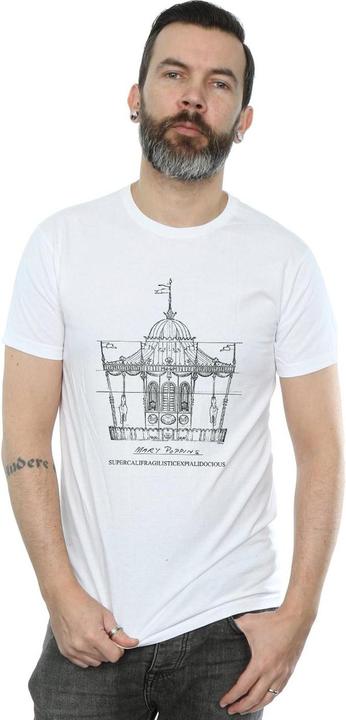 Produktbild Disney Mary Poppins Carousel Sketch TShirt (XXL)