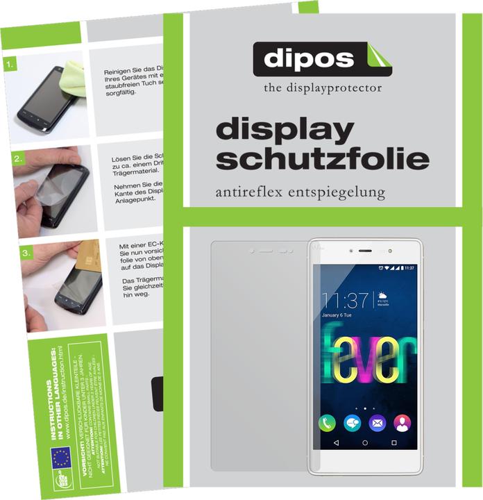 Actual product image Dipos Screen Protector Anti-Glare (6 Piece, Wiko Fever 4G)