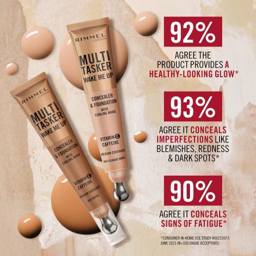 Immagine prodotto Rimmel London Rimmel Multi-Tasker Wake Me Up Fondotinta e correttore 20ml 045 Classic Ivory (045 Avorio classico)