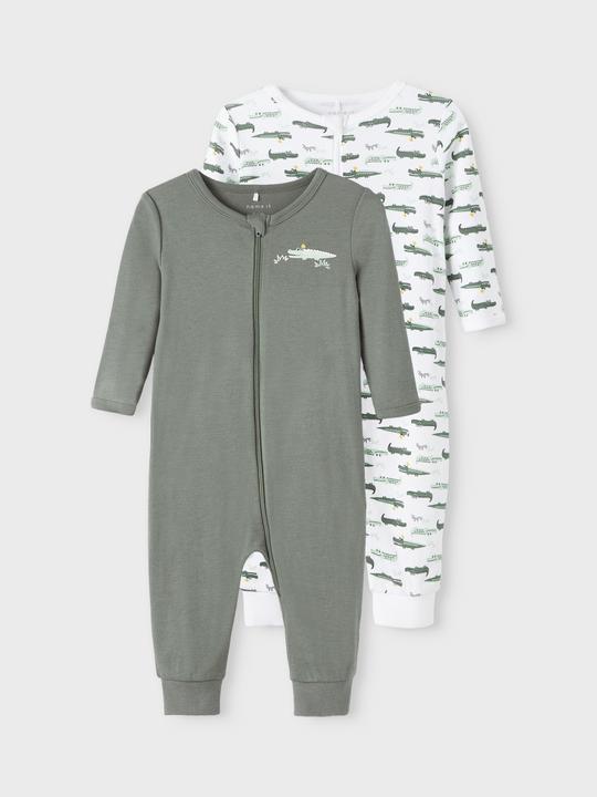Produktbild Name it Nbmnightsuit 2p Zip Agave Crocodile Noos (74)