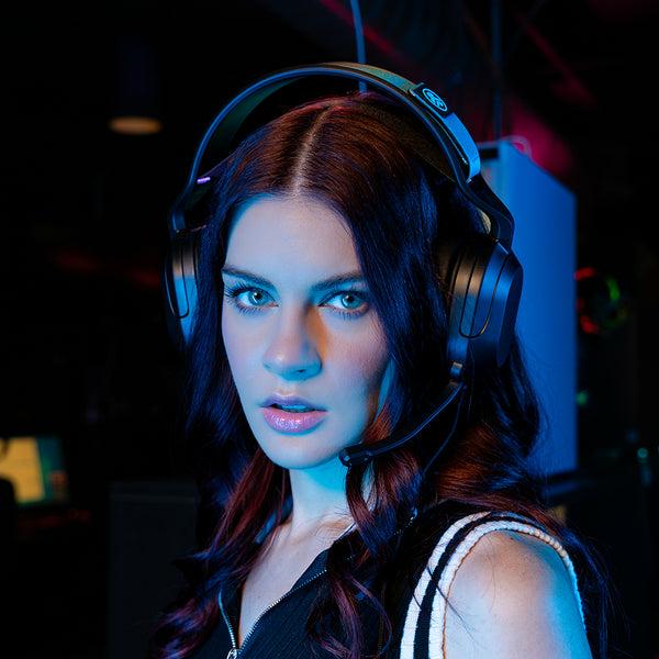 Actual product image JLab Audio Jlab Nightfall Wired Gaming Headset Black Wired, 3.5 mm AUX console cable (Cable)