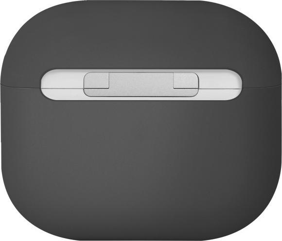 Actual product image Uniq case Lino AirPods 4 Silicone ash grey