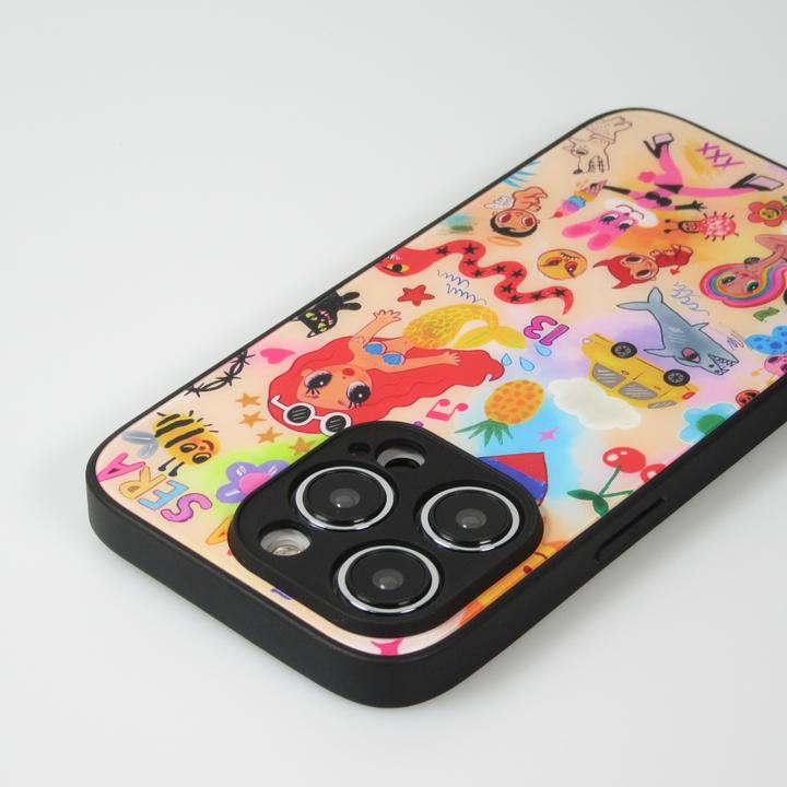 Produktbild PhoneLook Hülle Karol G Hot cartoons mit brillanter Oberfläche mit schwarzen Silikon Rändern (Apple iPhone 13 Pro Max)