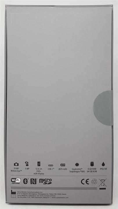 Produktbild Sony Xperia XZ2 Compact EU (64 GB, Black, 5", Hybrid Dual SIM, 19 Mpx, 4G)
