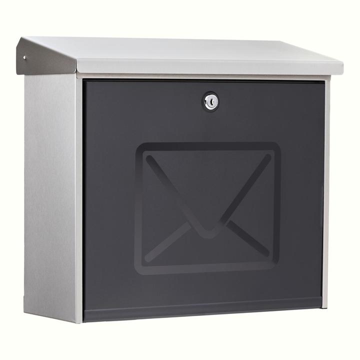 Immagine prodotto Burg Wächter Cassetta per le lettere in acciaio inox LxHxP 380/340/148 mm Lucca 3713 Ni con fermo di apertura