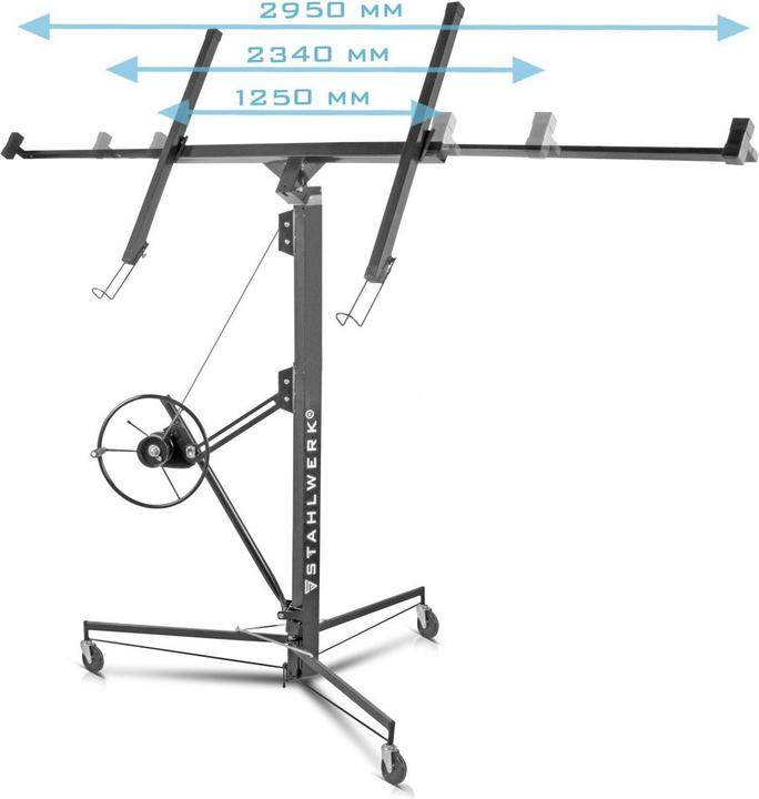 Produktbild Stahlwerk Plattenheber PH-465 ST 1,92-4,86 m, bis 68 kg belastbar (68 kg)