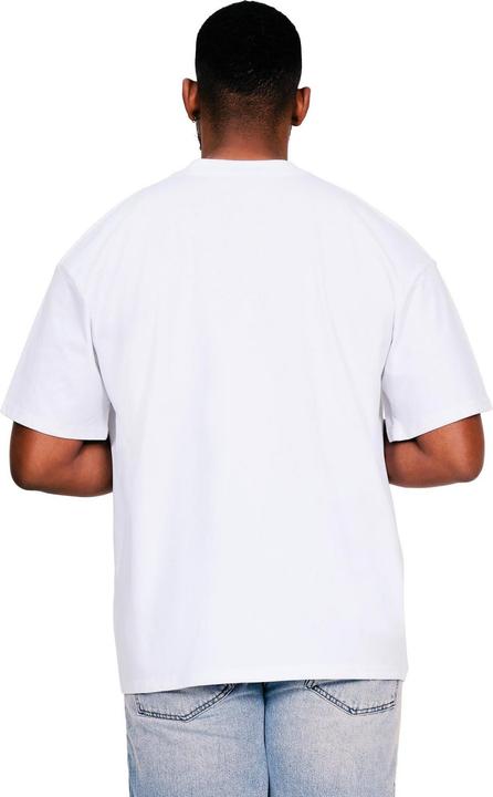 Actual product image Universal Textiles Mens Ringspun Cotton Extended Neckline Oversized T-Shirt (3XL)