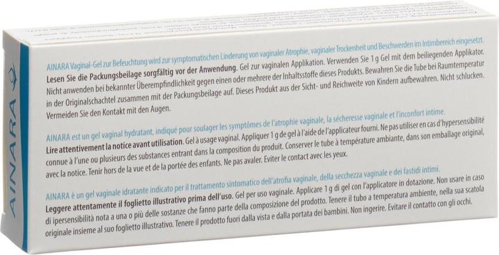 Actual product image Ainara non hormonal vaginal gel tube incl. cannula (Intimate gel)