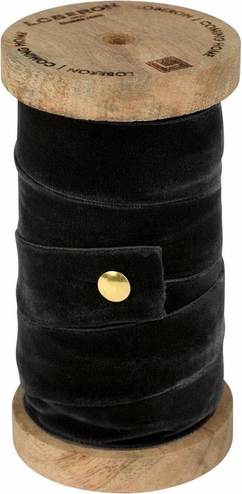 Produktbild Loberon Samtband Andaris schwarz (Geschenkband, 1 x)