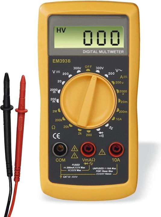 Produktbild Hama Digitalmultimeter, CAT III, 300V (CAT III 300V)