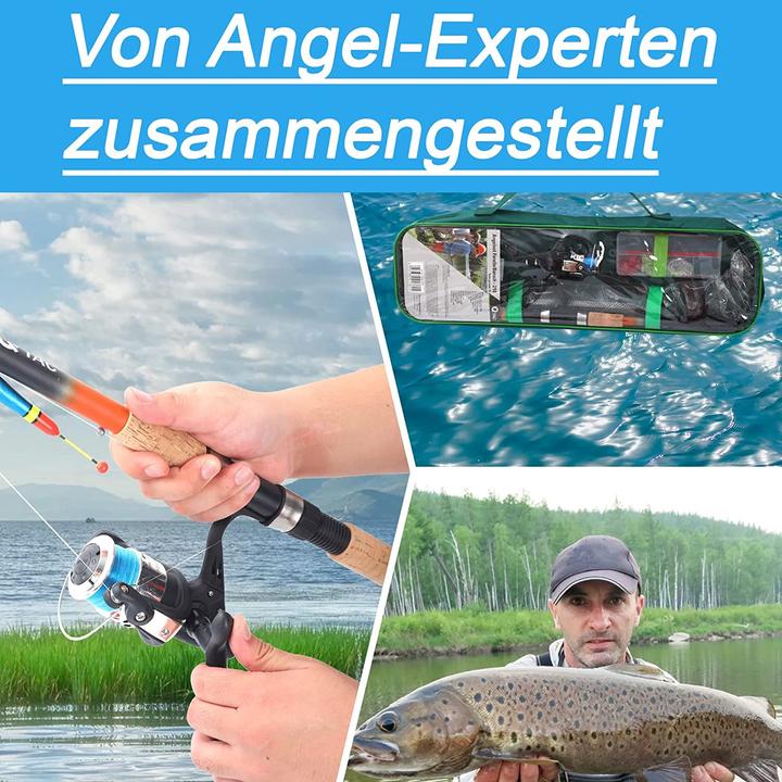 Actual product image Q-Tac Fishing set trout 240cm (Telescope, Fishing set, 240 cm)