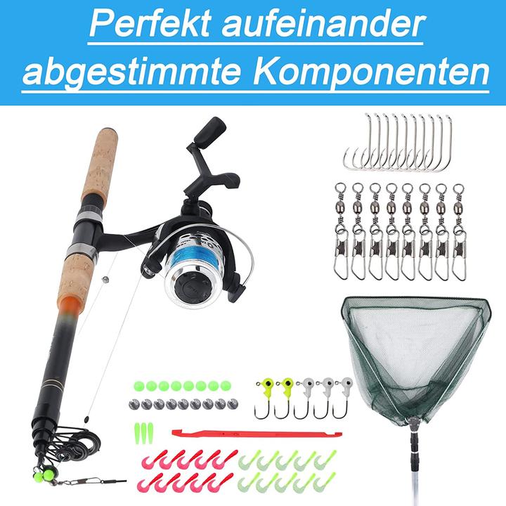 Actual product image Q-Tac Fishing set trout 240cm (Telescope, Fishing set, 240 cm)