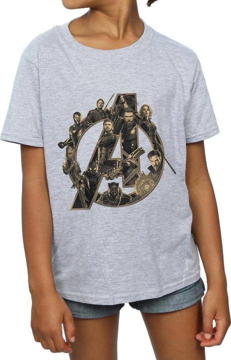 Immagine prodotto Avengers Infinity War Logo Maglietta Ragazze (128)