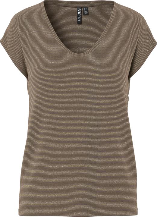 Pieces Pcbillo Tee Lurex Stripes Noos Bc
