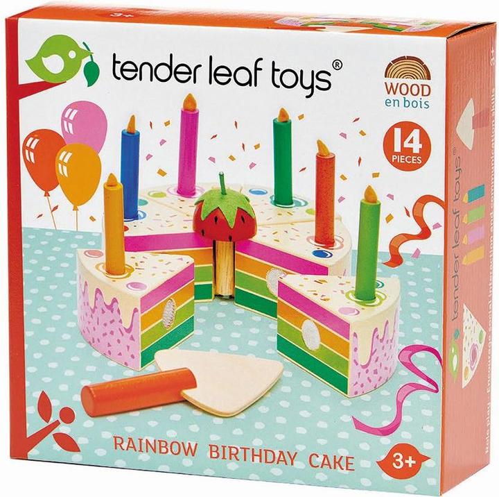 Produktbild Tender Leaf Toys Geburtstagskuchen Regenbogen