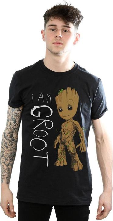 Image du produit - T-shirt GUARDIANS OF THE GALAXY AM GROOT SCRIBBLES - Homme (5XL)