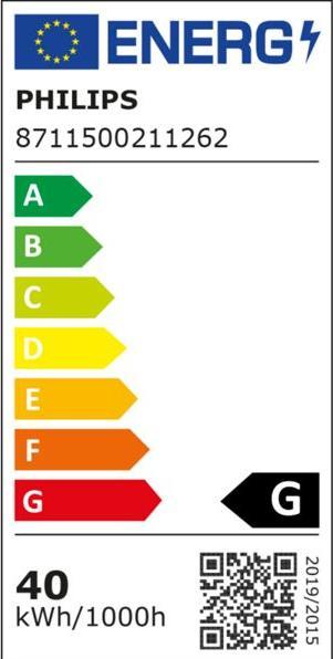 Energie-Label Philips Entladungslampe (G12, 39.10 W, 3100 lm, 1 x, G)