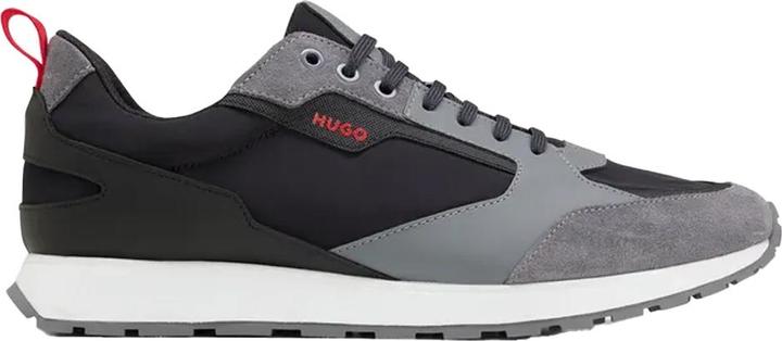Actual product image HUGO Mens Icelin Suede Panel Running Trainers (39.5)