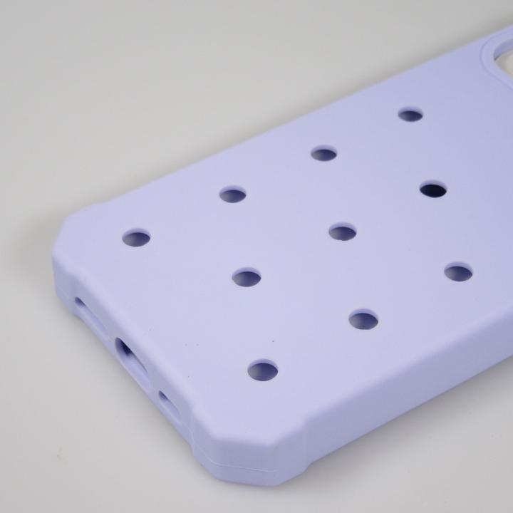 Actual product image PhoneLook Cover Thick silicone cover with holes for stick-on stickers Light blue (Apple iPhone 15)
