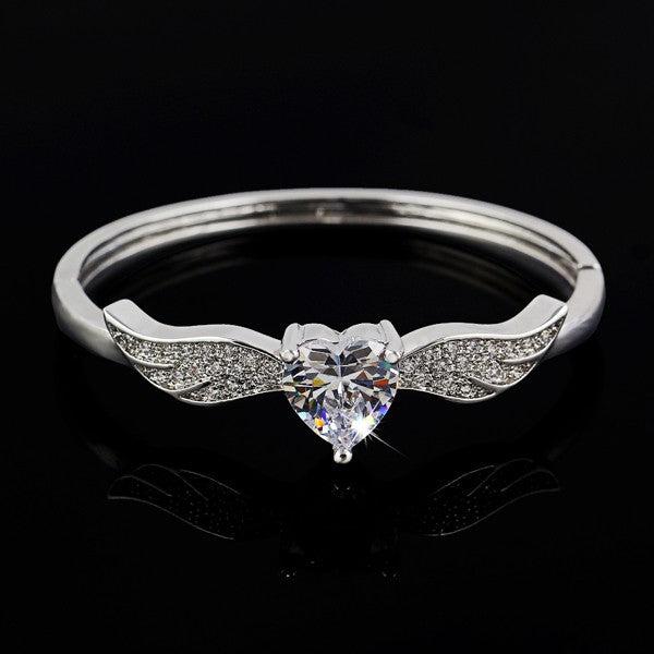 Image du produit Hermex LUXE en platine Bracelets Charms Zirconia - Platine (Alliage cuivre-nickel)