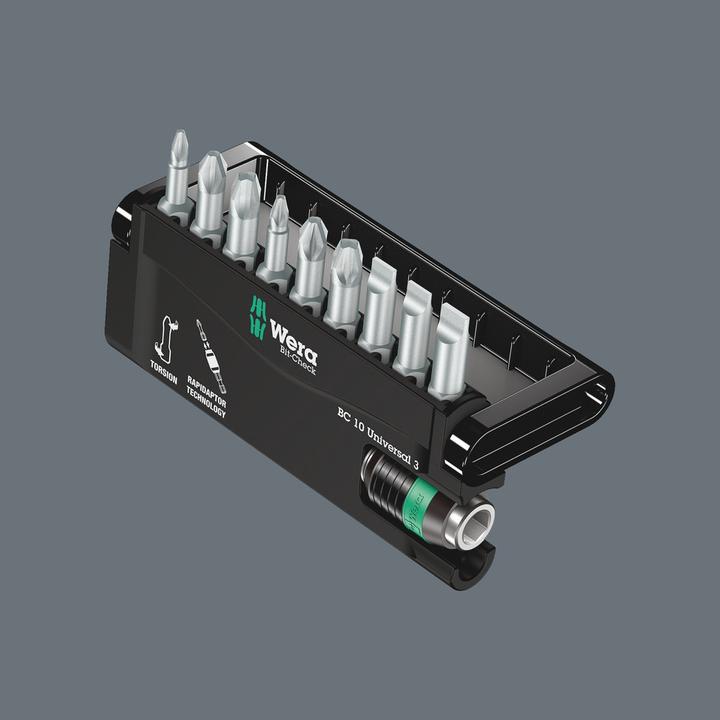 Produktbild Wera Bit-Check 10 Universal 3 SB (Kreuz Phillips PH M2, Kreuz Phillips PH M3, Kreuz Phillips PH M1)