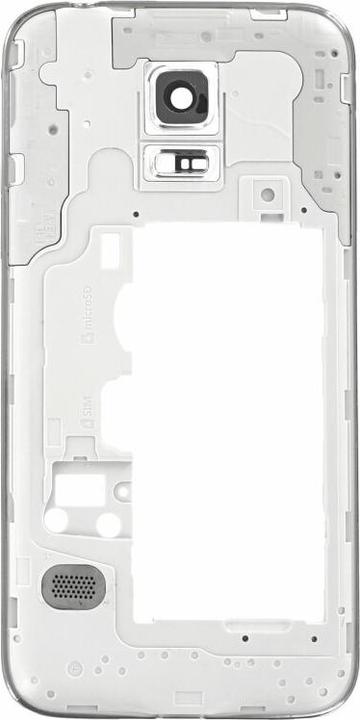 Produktbild OEM Samsung Galaxy S5 Mini G800 Mittelgehäuse Weiss (Galaxy S5 Mini)